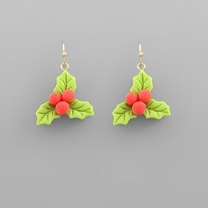 Clay Christmas Theme Earrings